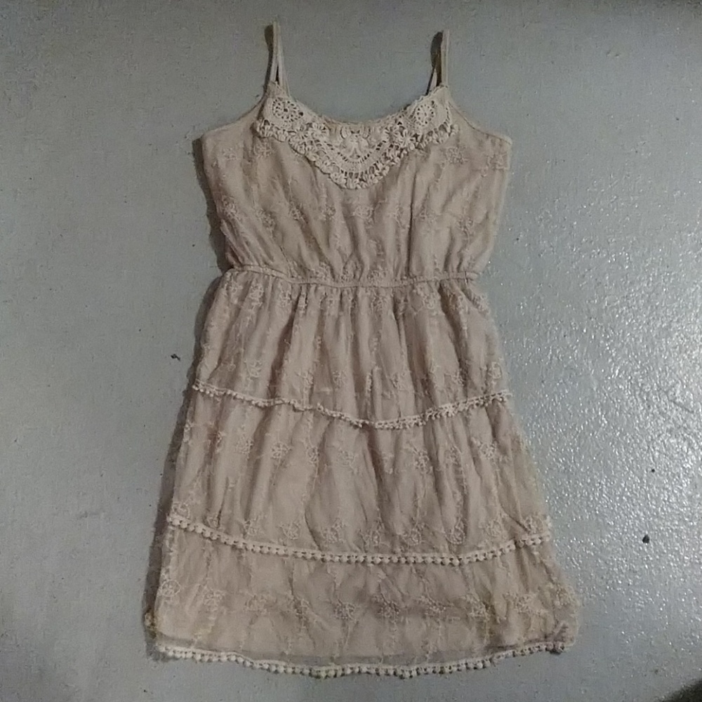 Patterned Tulle Dress